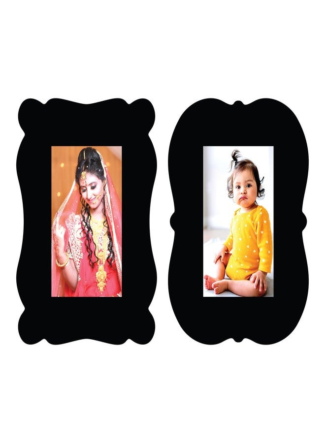 Creative Arts n Frames مجموعة إطارات صور خشبية من كرييتف آرتس إن فريمز، مقاس 4 × 6 بوصة، قطع ديكور منزلي، ديكور حائط لغرفة المعيشة، ذكرى سنوية، عيد ميلاد (مجموعة من إطارين للصور، مقاس الصورة 4 × 6 بوصة، مقاس الإطار 7 × 9 بوصة) - Image 1